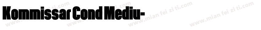 Kommissar Cond Mediu字体转换